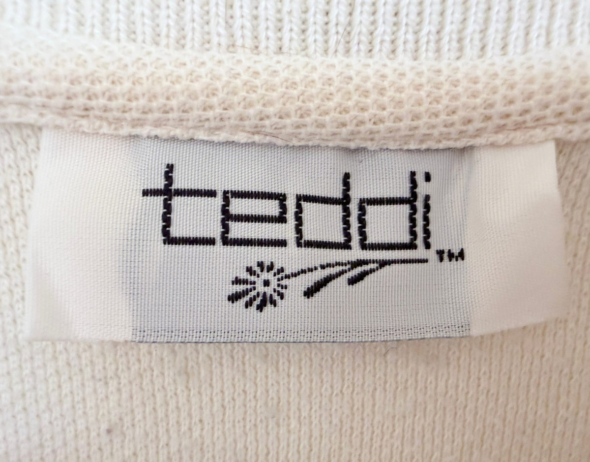 Teddi Women's Cream Teal Colorblock Polo — photo 3