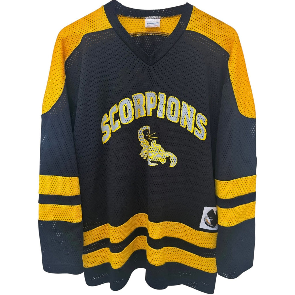 Teamwork Men's Black Yellow Scorpions #00 Hockey Jersey — photo 1