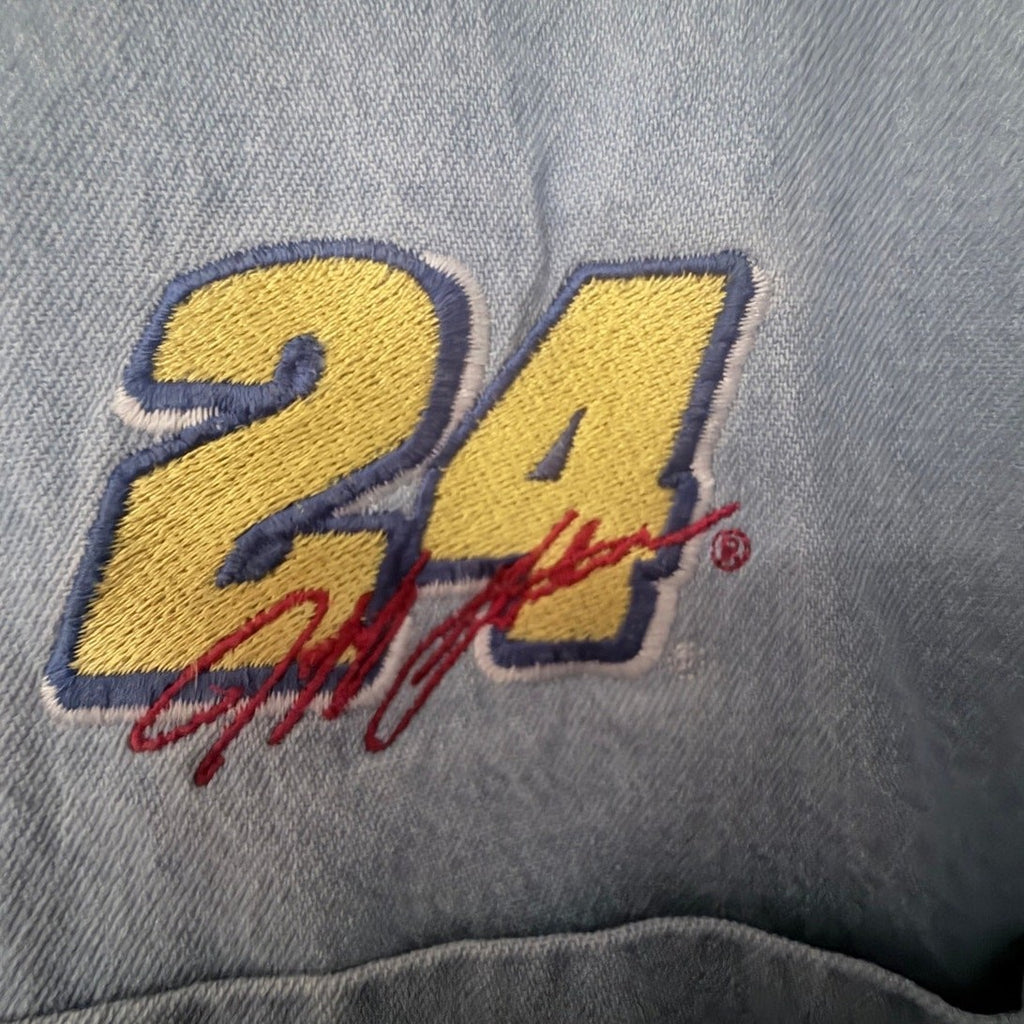 Chase Authentics Men's Blue Jeff Gordon NASCAR Denim Button-Up — photo 4