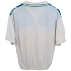 Teddi Women's Cream Teal Colorblock Polo — photo 2