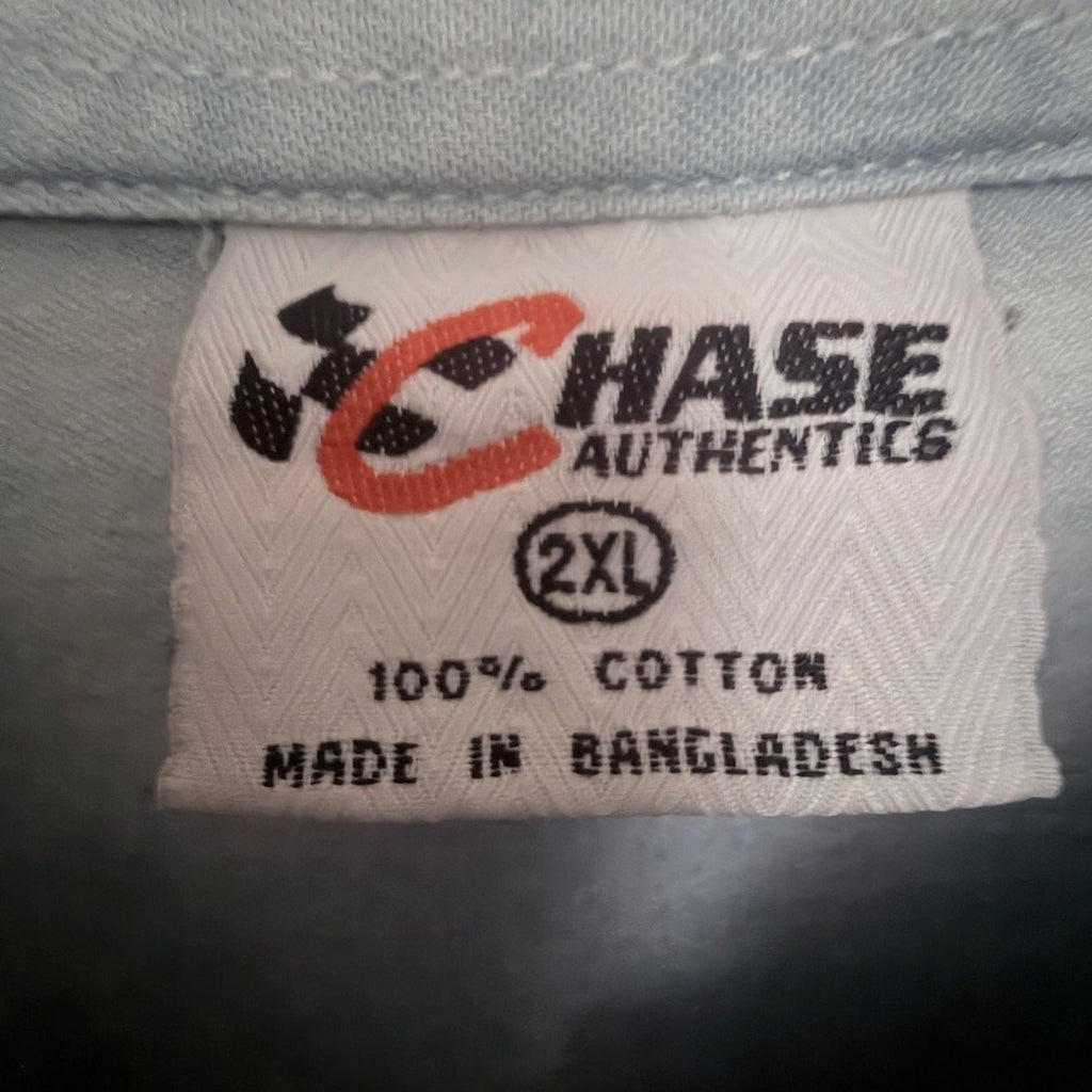 Chase Authentics Men's Blue Jeff Gordon NASCAR Denim Button-Up — photo 3